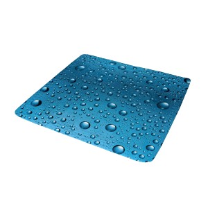 Blaue Kleine Wolke Duscheinlage Bubble, 55x55 cm, mit Wassertropfen-Design für mehr Sicherheit im Bad.
