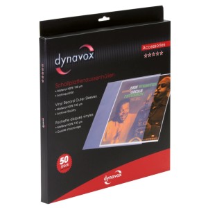 Dynavox Schallplattenhüllen, 50 Stück, zum Schutz von LPs und 12 Zoll Maxis.