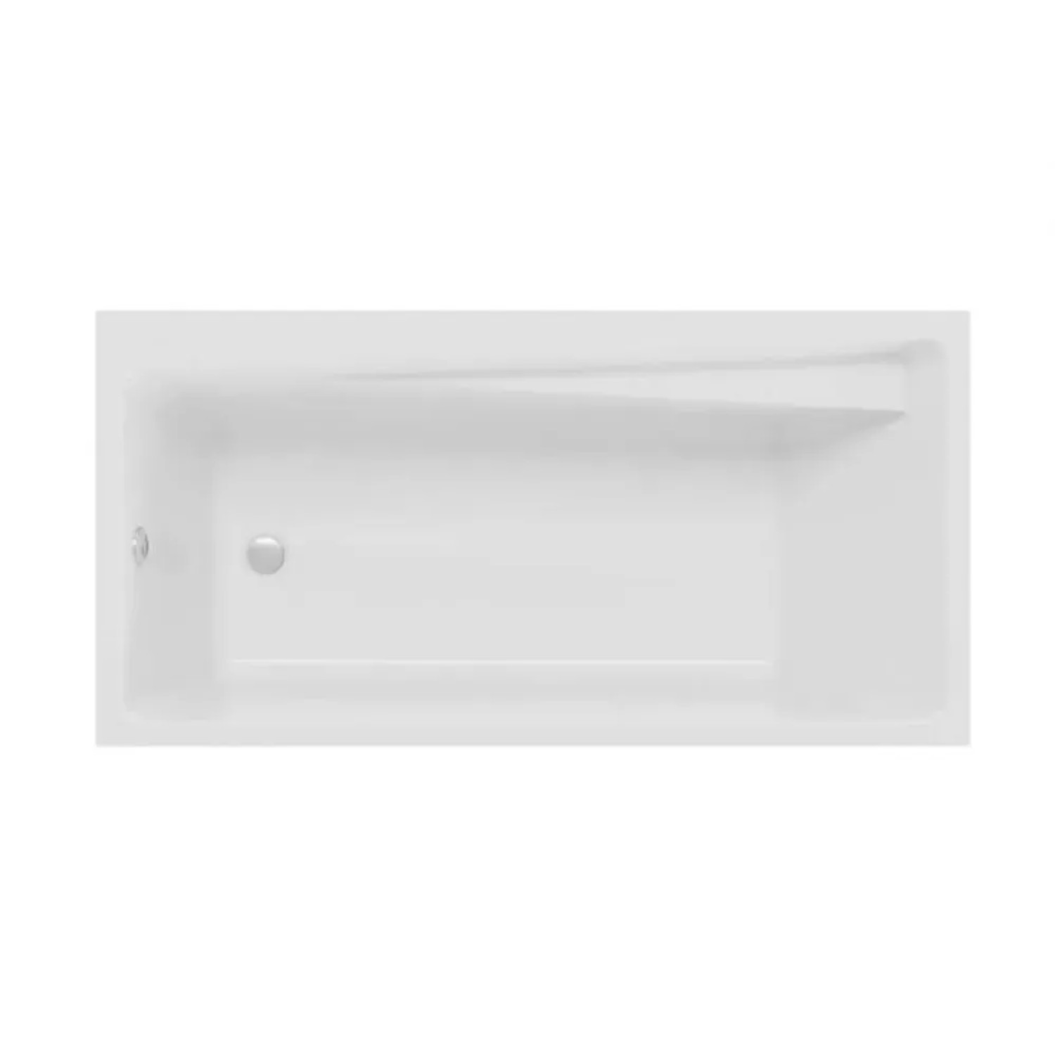 Bad Land Badewanne Rechteck ELZA 160x75 Mit AcrylSchürze Ablauf Füße