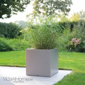 VidaAtHome.de Pflanzkübel QUBO 40 Stone