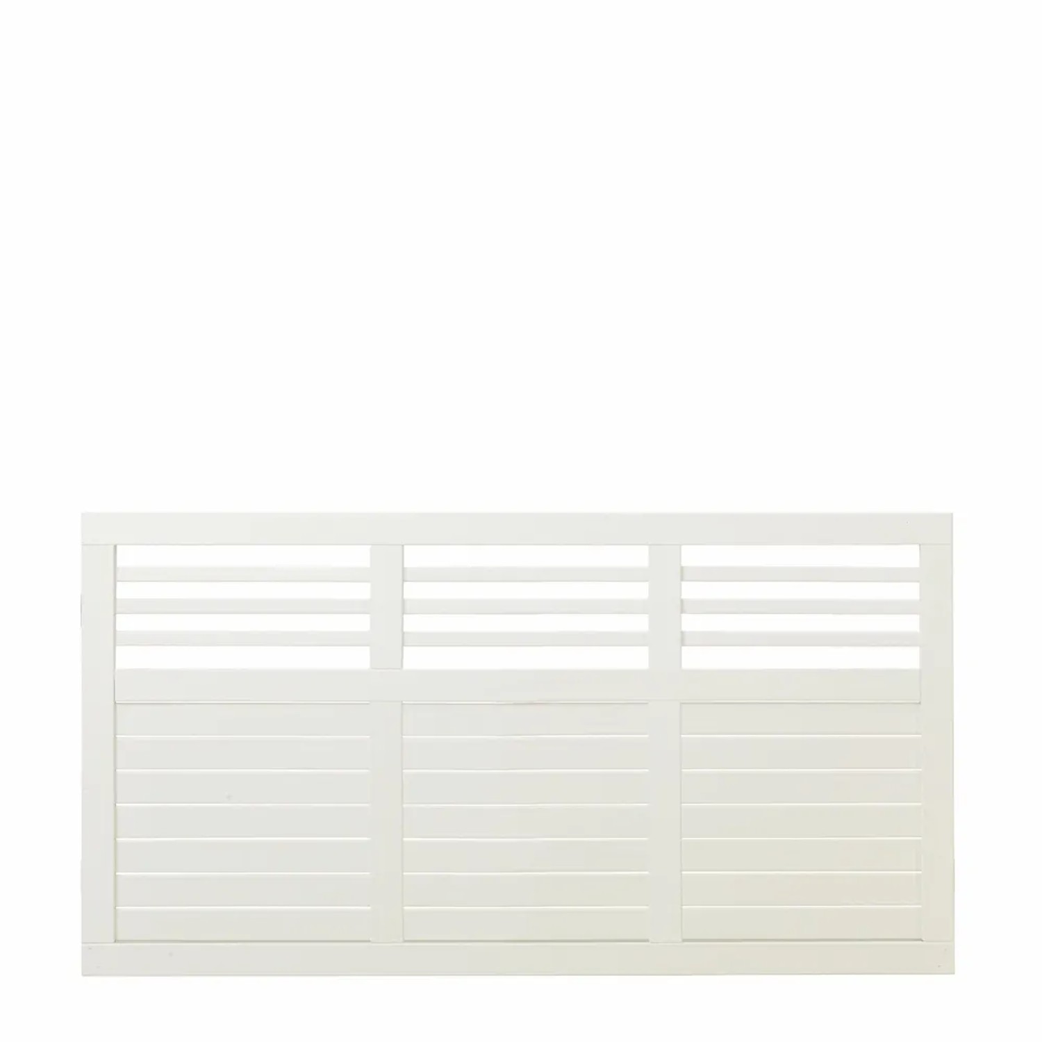 Sichtschutzzaun Decora Nadelholz Weiß 180 cm x 95 cm