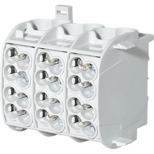 Leipold Hauptleitungs-Abzweigklemme, fingersicher, grau, für sichere Kabelverbindungen.