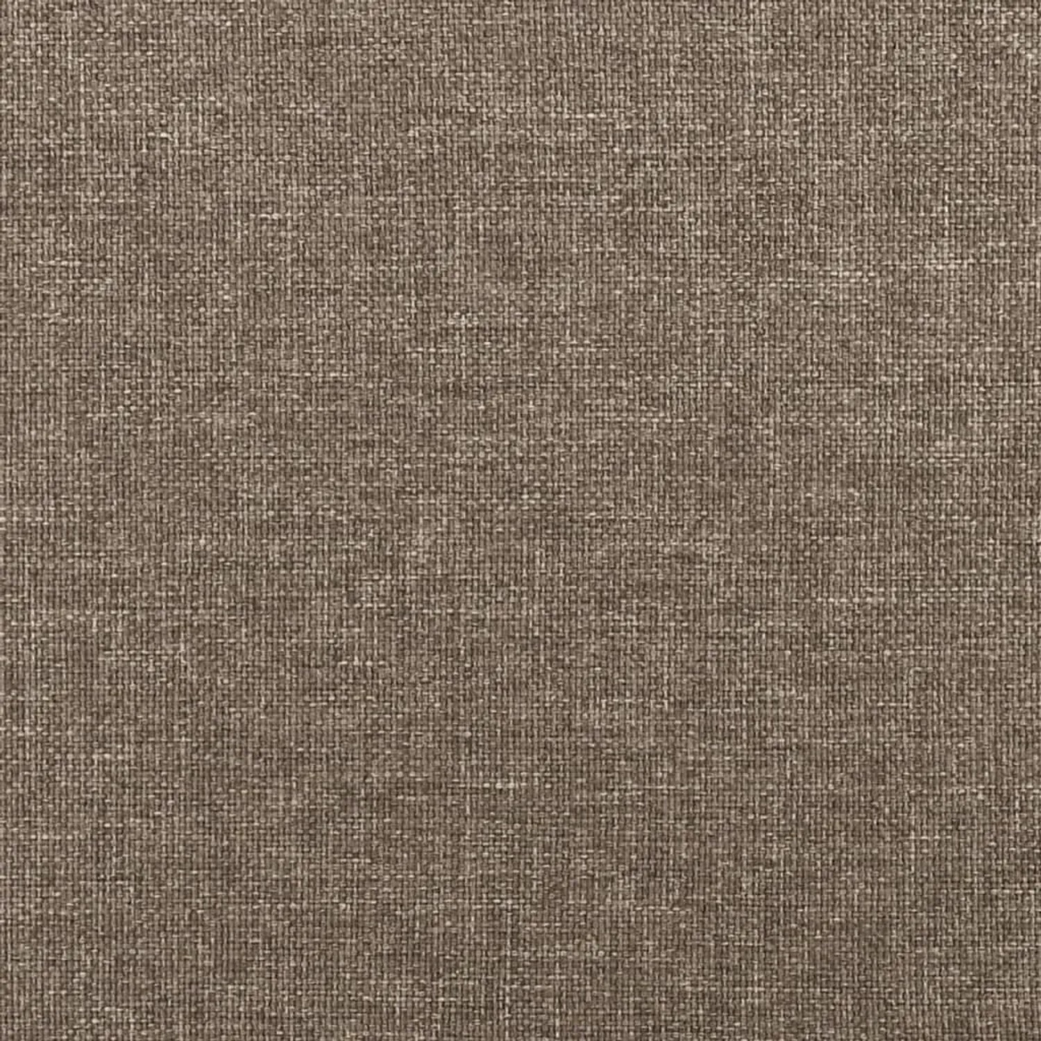 Nahaufnahme des Stoffbezugs in Taupe für das vidaXL Bettgestell.