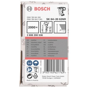Bosch Stauchkopfnagel SK64-20 63NR 63 mm Edelstahl 2000 Stück