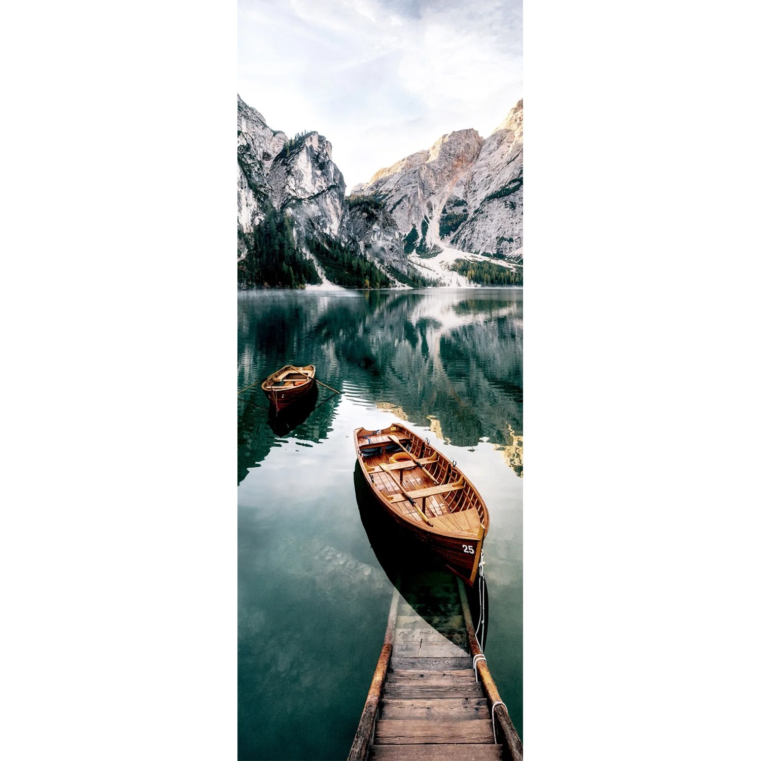 Glasbild Wildsee III 80 cm x 30 cm