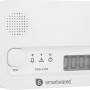 Weißer Smartwares Kohlenmonoxidmelder mit LCD-Display und Testknopf.