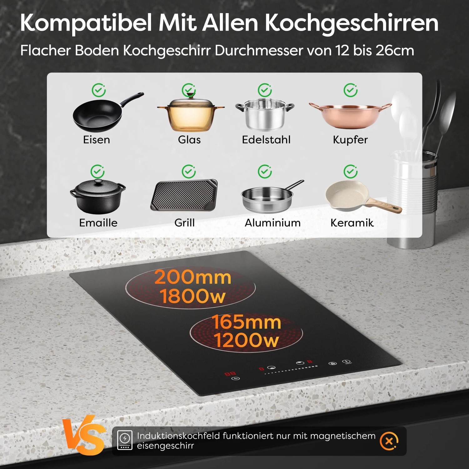 CDV Cerankochfeld CDVER302 Einbau 30 Cm 2 Zonen 3000 W Kaufen Bei OBI CDV Cerankochfeld CDVER302 Einbau 30 Cm 2 Zonen 3000 W Kaufen Bei OBI