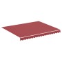 DELUKE Markisenbespannung Markisenstoff Wasserabweisend Reißfest Rot Für 300x250cm Rahmen Markise Mit Volant Markisen Ersatzstoff