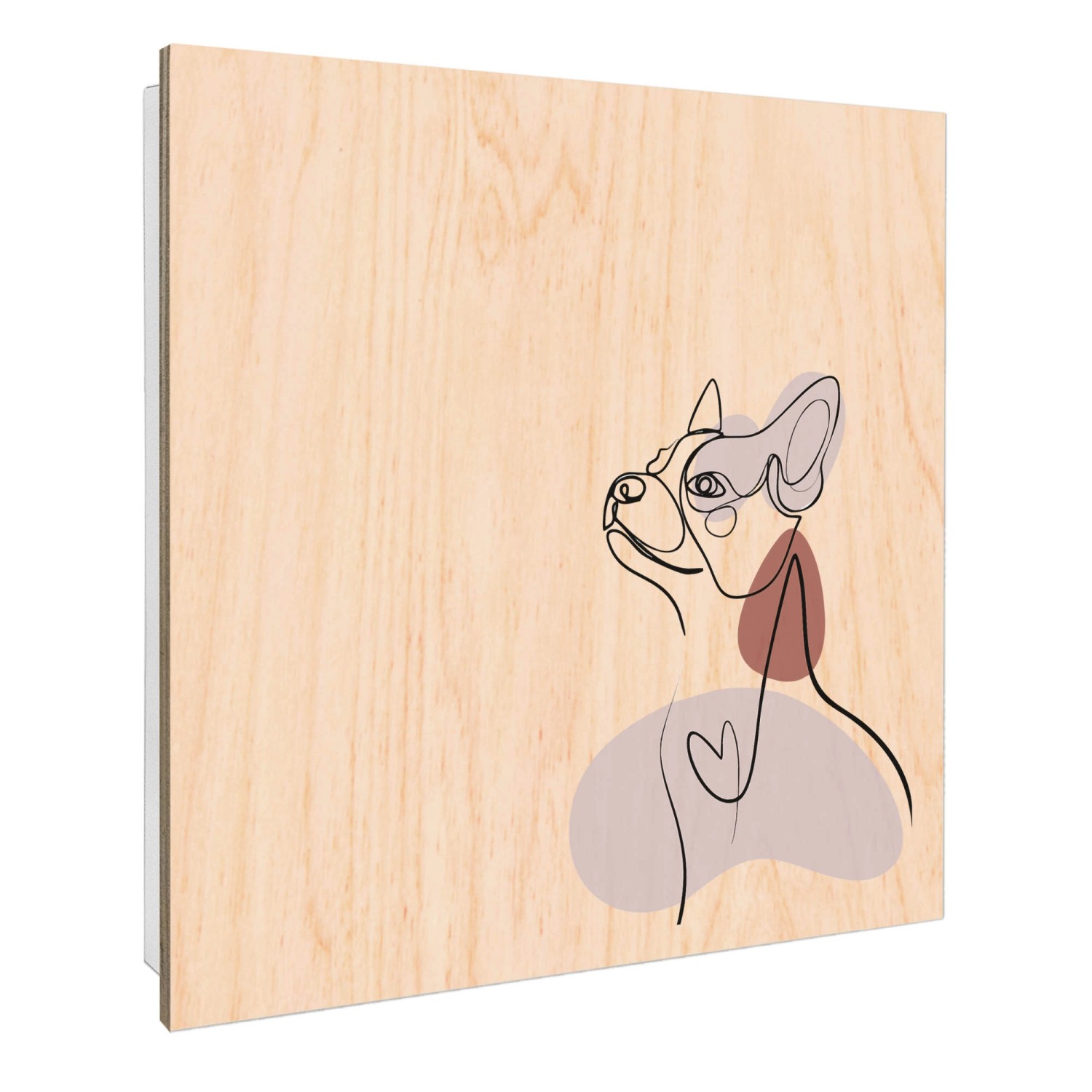 Banjado Großer Schlüsselbox Holz 30x30cm Weiß Scharnier Rechts 50 Haken Sch günstig online kaufen