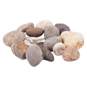 Buntkies Rhein, 40-80 mm, verschiedene Farben und Formen. Zierkies für Garten und Haus.