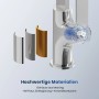Emke Küchenarmatur Chrom: Innenansicht zeigt Messing, Zinklegierung und Keramikkartusche. Hochwertige Materialien.