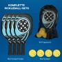SPORTNOW Pickleball Set mit 4 Schlägern, Bällen und Tragetasche. Ideal für Spiel & Spaß.