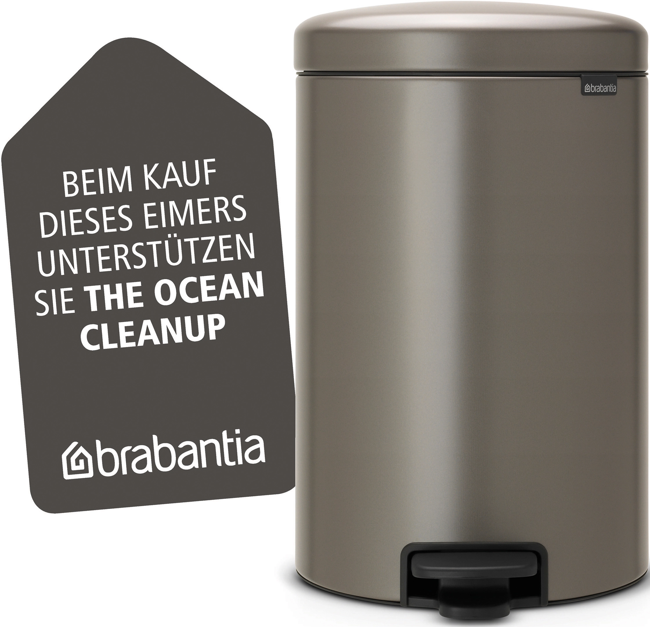 Brabantia Mülleimer 111846, newIcon, weiß, aus Metall, 20 Liter – Böttcher  AG