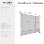 Tectake Klemmmarkise Taija Verschiedene Größen Uv Beständig und Wasserabweisend 200 x 310 cm 7 x 208 x 310 cm Hellgrau_6