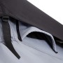 Detailaufnahme Juskys Autodachzelt Lago, schwarz-grau, mit Öffnung und Gurtband.