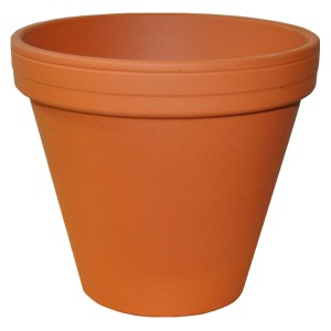 Pflanztopf aus Terrakotta, Ø 20 cm, klassisch für Garten und Balkon.