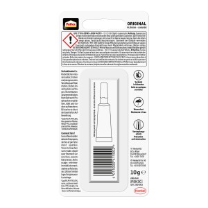 Pattex Sekundenkleber Flüssig, 10g Tube, farblos, für schnelle und wasserfeste Verklebungen.