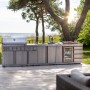 MyOutdoorKitchen Schubladenmodul Stainless Collection als Teil einer Outdoorküche.