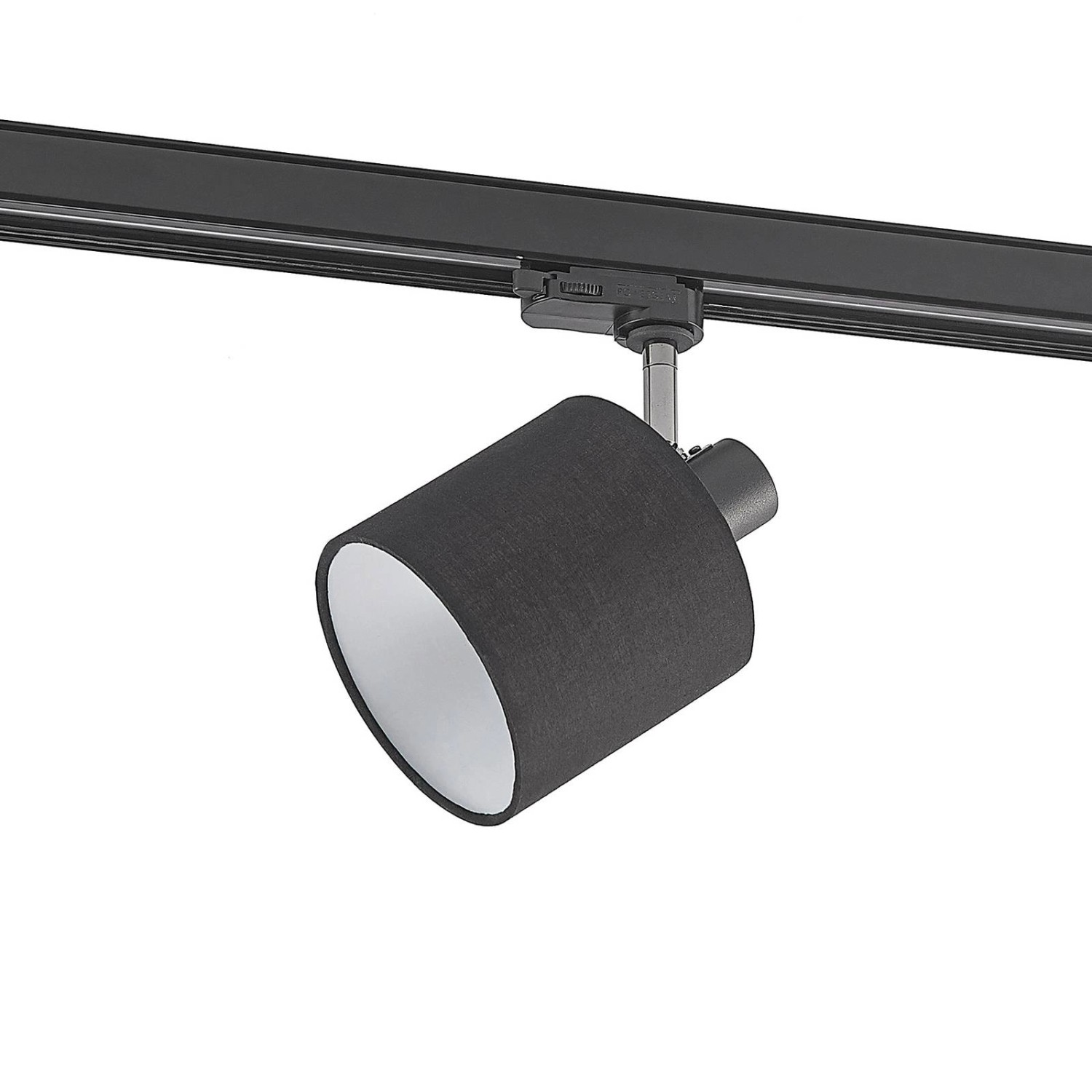 Arcchio Stromschienenstrahler Heleni 9628431 Modern in Schwarz aus Textil 1-flammig E14 Wohnzimmerleuchte