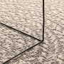 Detailaufnahme: Creme-farbener Outdoor Teppich ZIZUR in Jute-Optik, 120x170 cm.