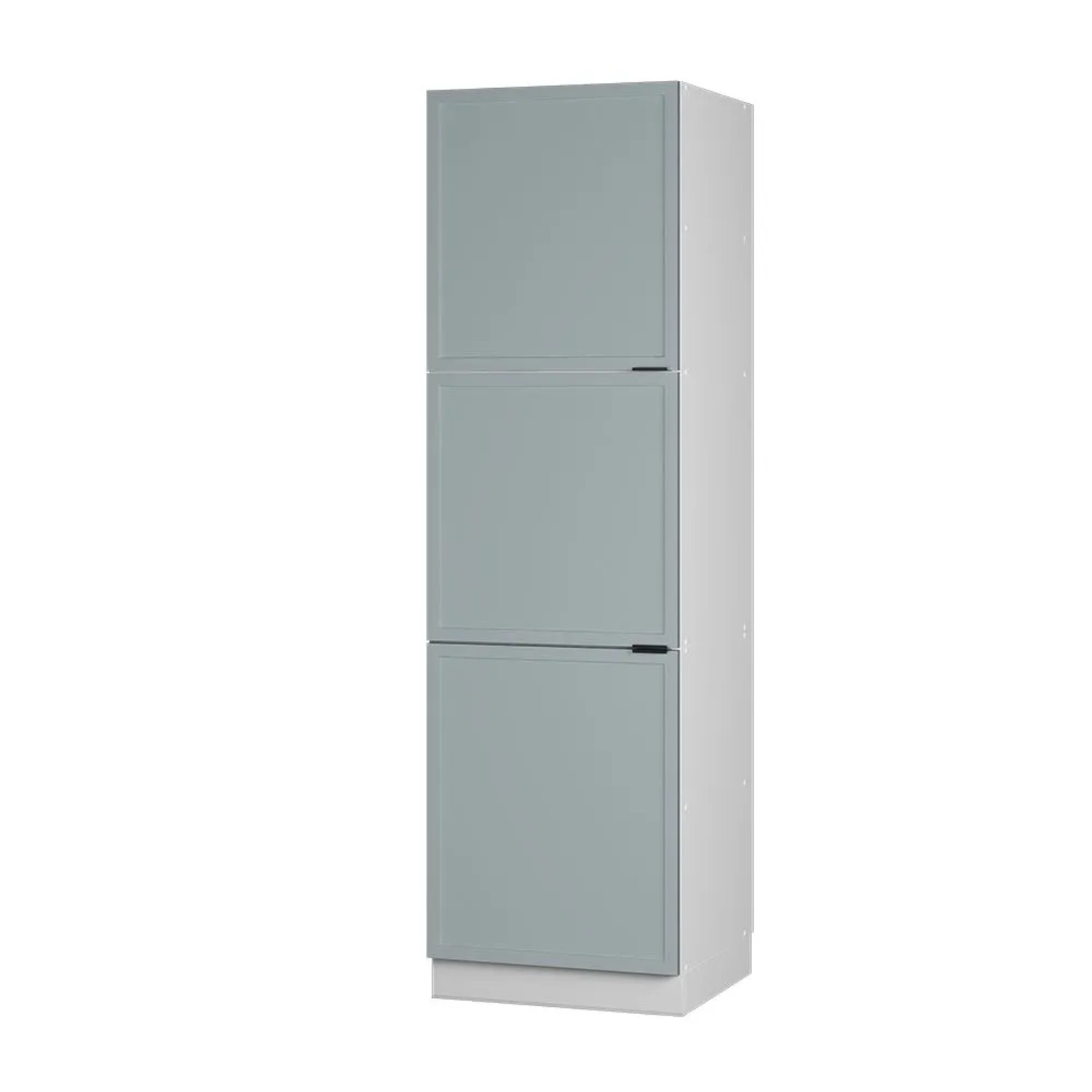 Vicco Vorratsschrank Fame-Line Hellblau-grau/Weiß 60 x 207
