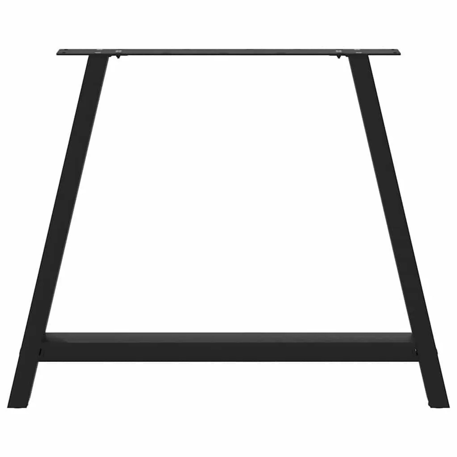 Schwarze vidaXL Esstischbeine in A-Form, 2er Set, aus Stahl (100x72-73 cm) für DIY-Tische.