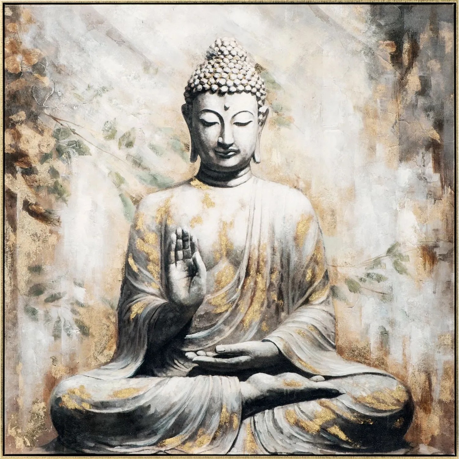 Art Universe Leinwandbild Zen Buddha 100 x 100 cm