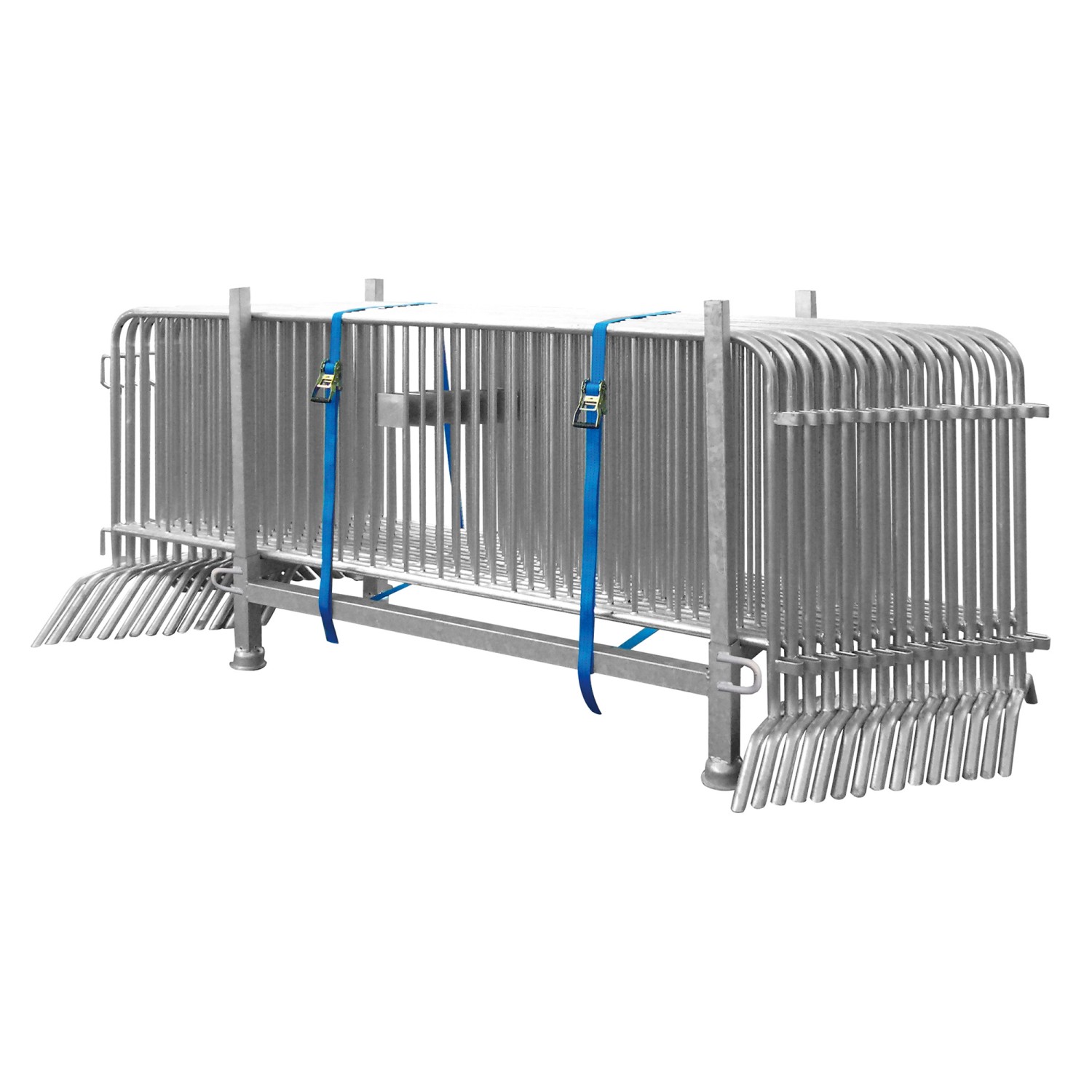 Schake Set-Absperrgitter Typ C Silber 15 Stück