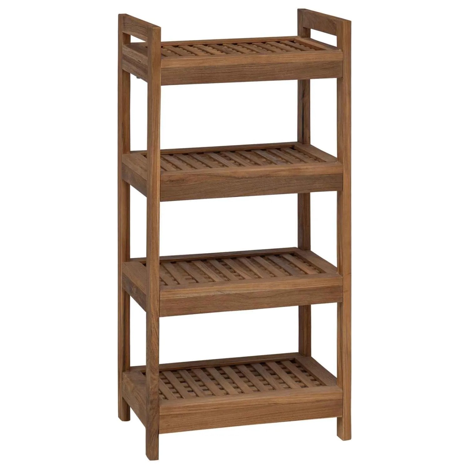 vidaXL Badregal Natur 45 x 30 x 97 cm Massivholz Teak 42024277