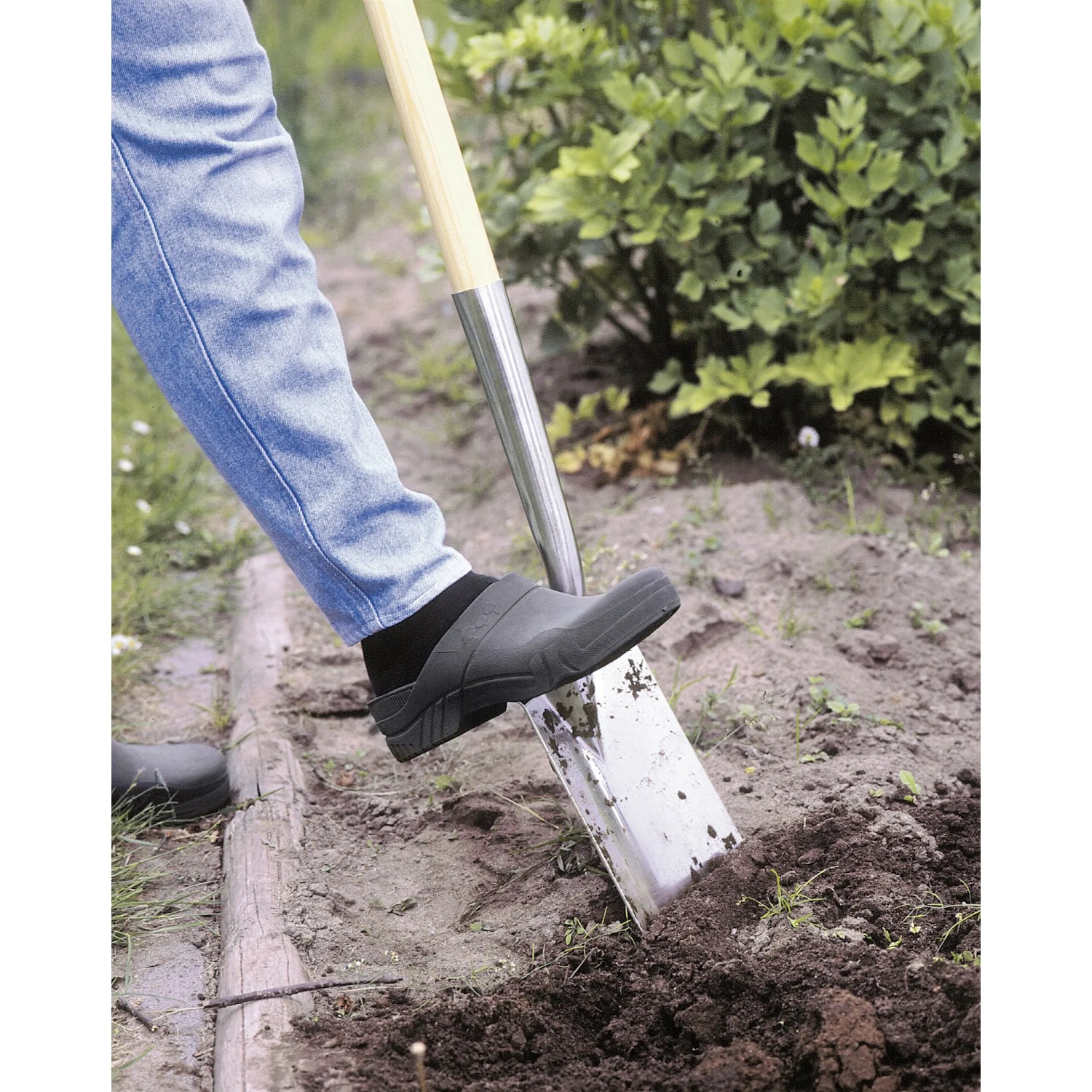 Jardinion schep van roestvrij staal en essenhout Y