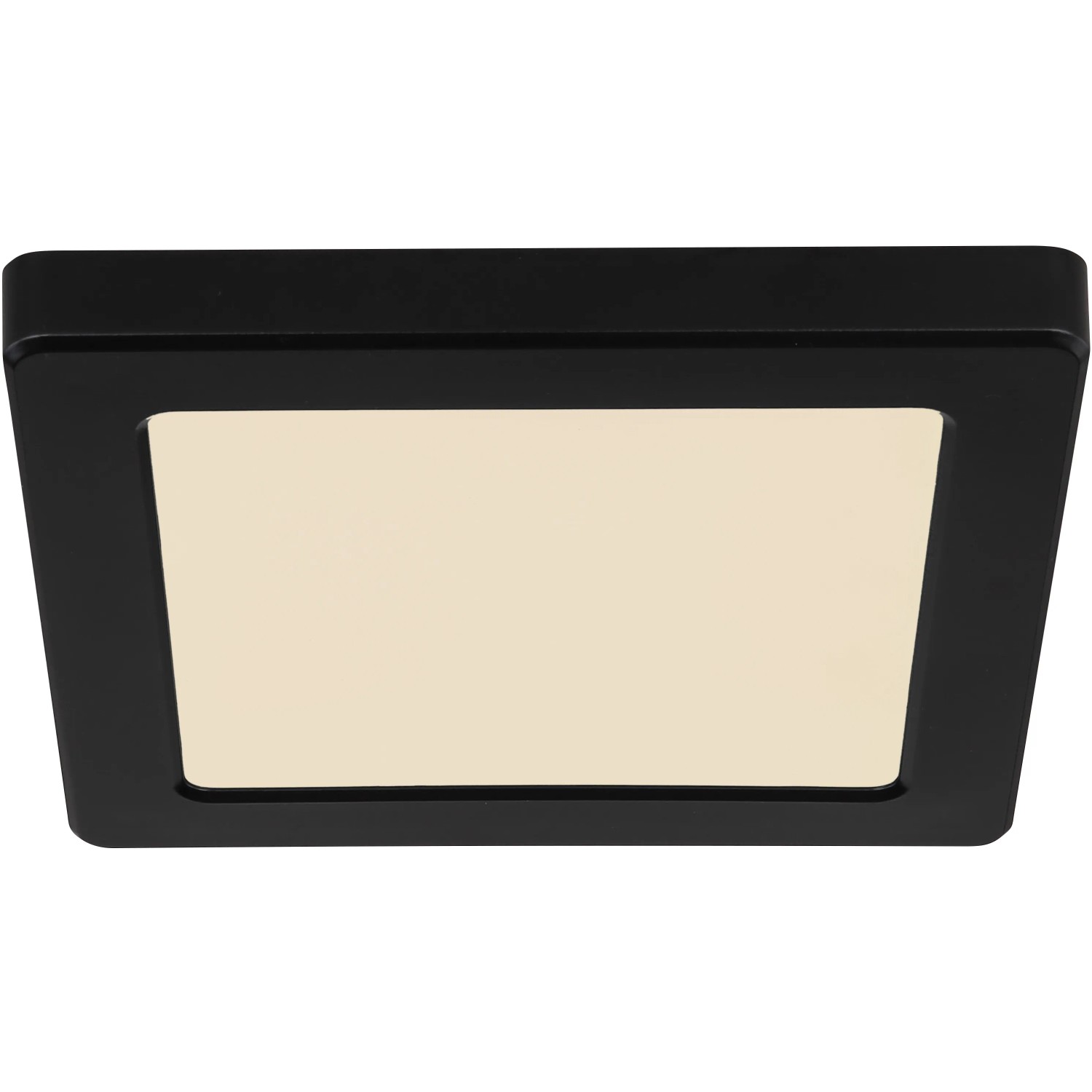 Quadratische LED-Deckenleuchte Lasse, schwarz, mit einstellbaren Weißtönen für stimmungsvolles Licht.