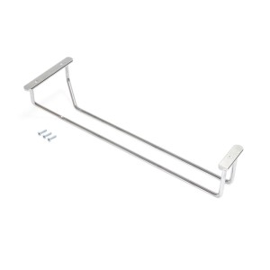 Emuca Glashalter 4-Zeilig Länge 280 mm Stahl Verchromt