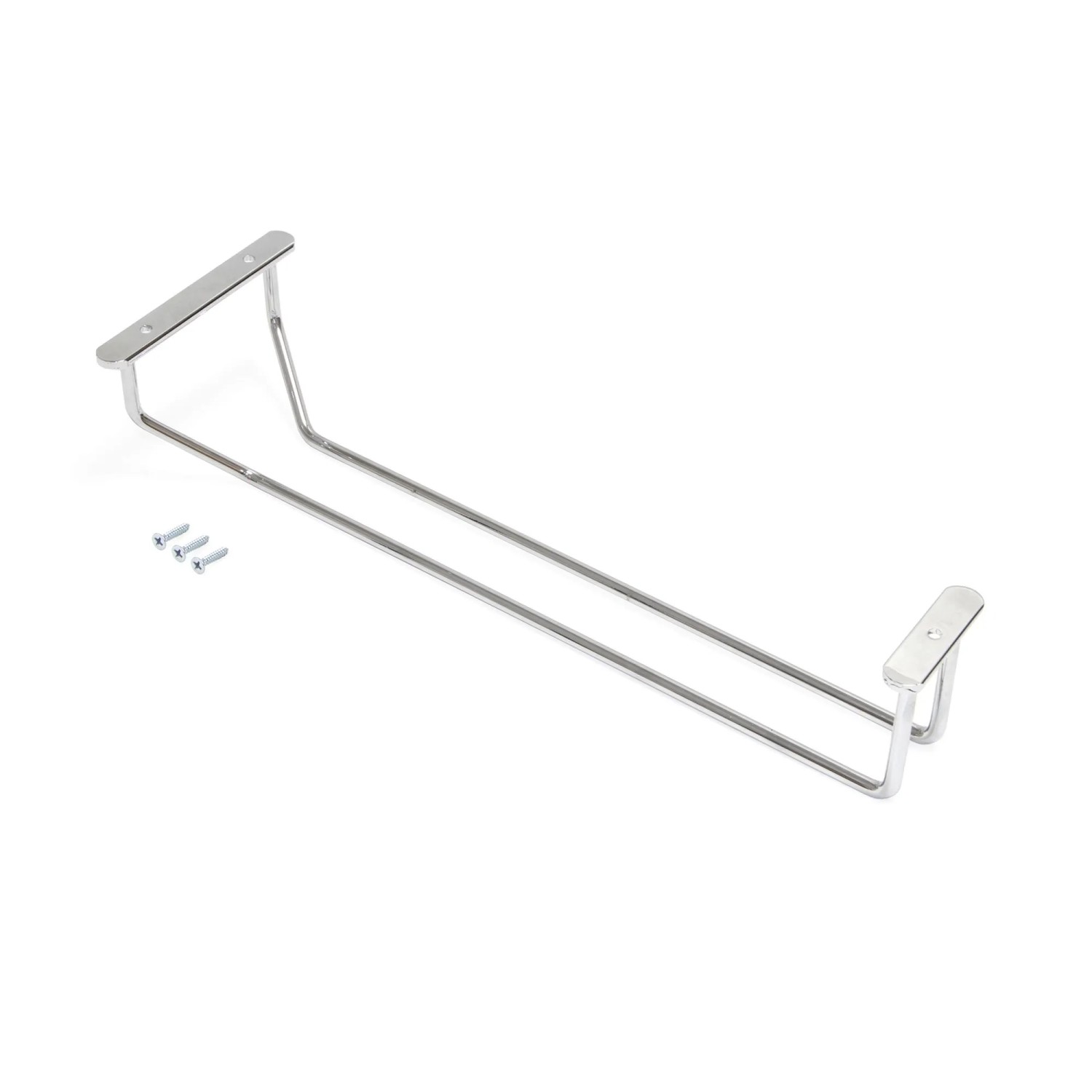 Emuca Glashalter 4-Zeilig Länge 280 mm Stahl Verchromt