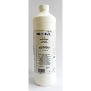 Diephaus Kraftreiniger alkalisch, 1L Flasche für Terrassenplatten und Gehwegplatten.
