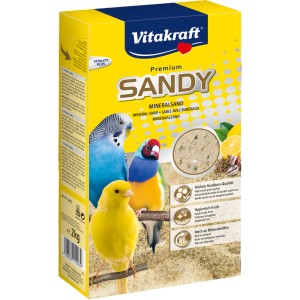Vitakraft Mineralsand Sandy Premium 2 kg für Vögel mit Citrus-Anis-Duft.