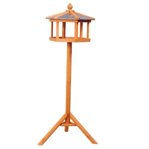 PawHut Vogelhaus mit Ständer und Zinkdach für den Garten.