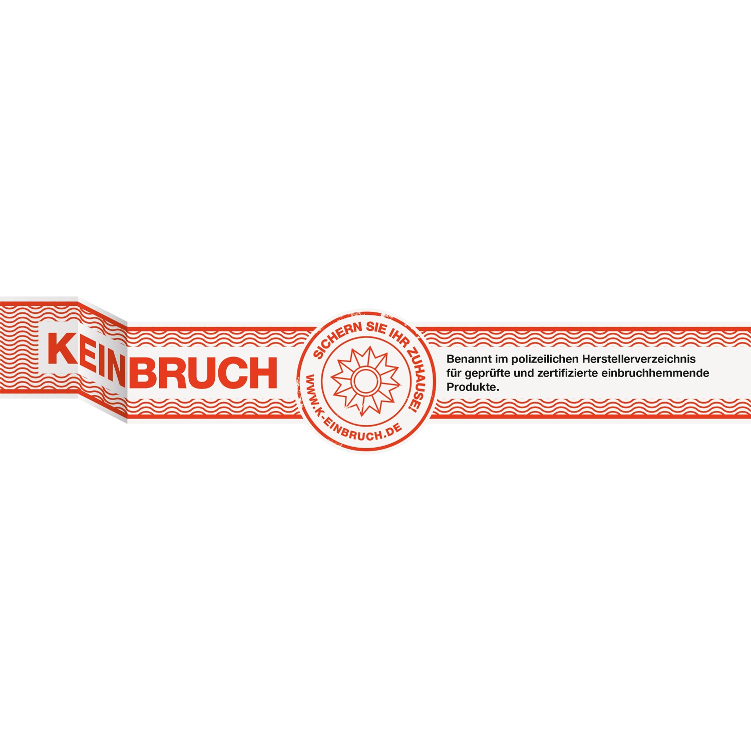 Aufkleber „Kein Einbruch“ für Splendoor Sicherheits-Haustür, Einbruchschutz.