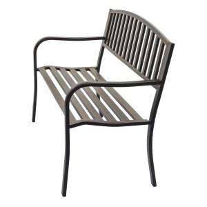 MCW Gartenbank F43 Vintage Bronze für 2 Personen mit Armlehne.