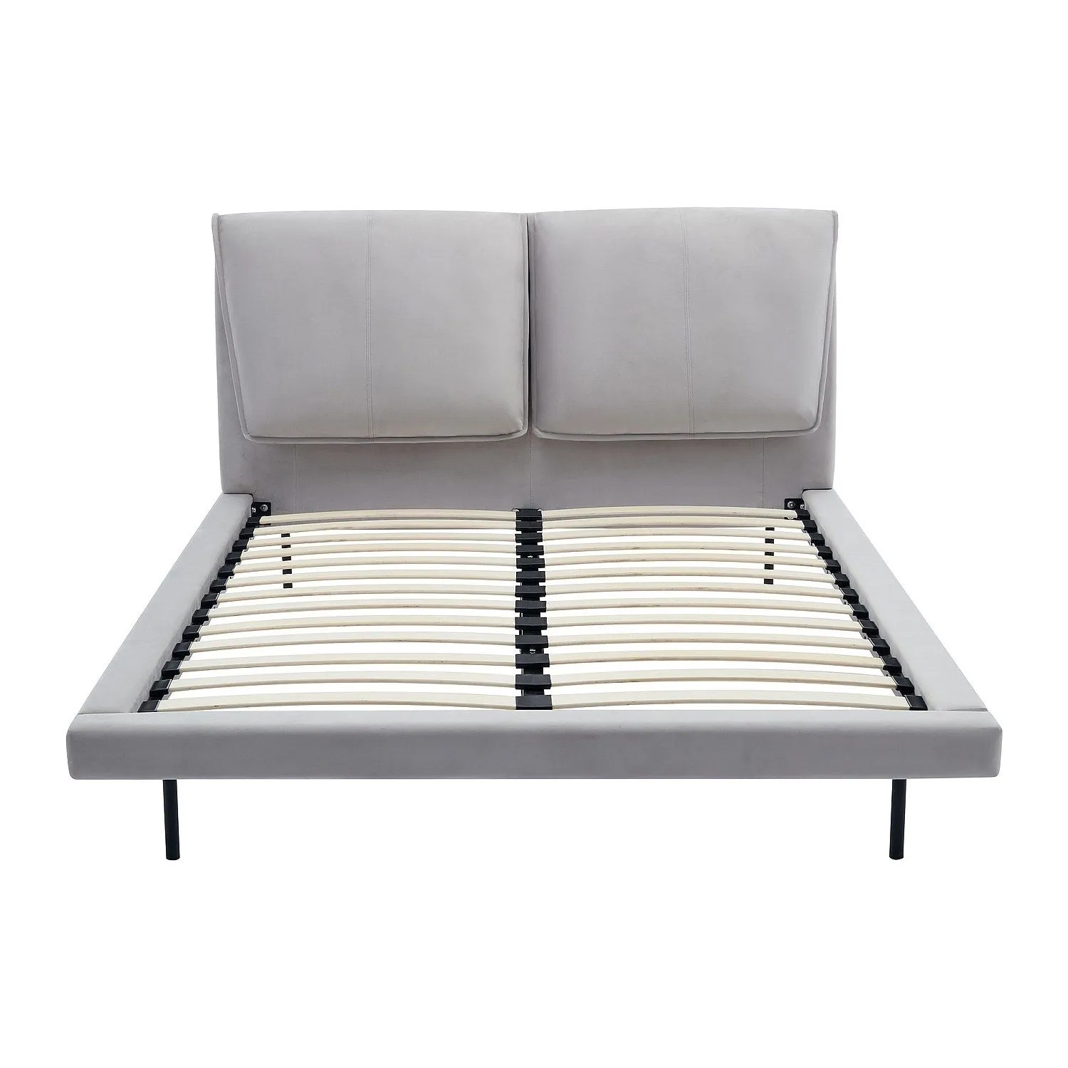 Vente-unique Bettrahmen Ibedia Grau 161 cm