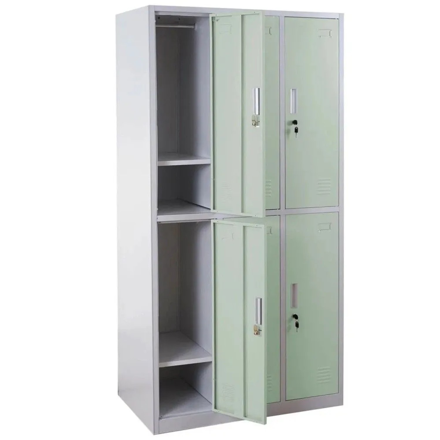 MCW Schließfach Preston T829 Grün 6 Fächer
