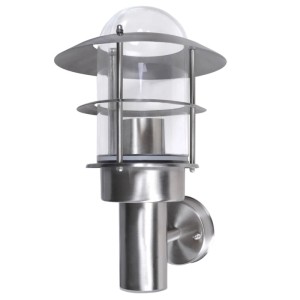 vidaXL Patio LED Wandleuchte Lampe Edelstahl Außenlampe 40703