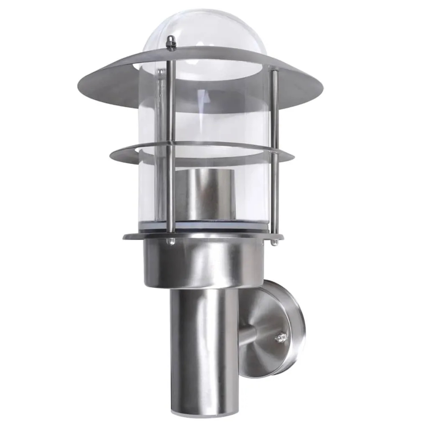 vidaXL Patio LED Wandleuchte Lampe Edelstahl Außenlampe 40703