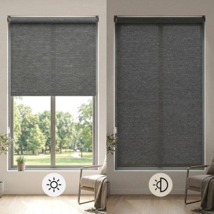 Sekey Seitenzugrollo Uni Klemmfix Lichtschutz ohne Bohren Grau 60x130cm