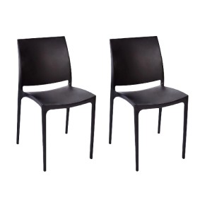 KMND Stuhl Emma Schwarz 2er Set 20870