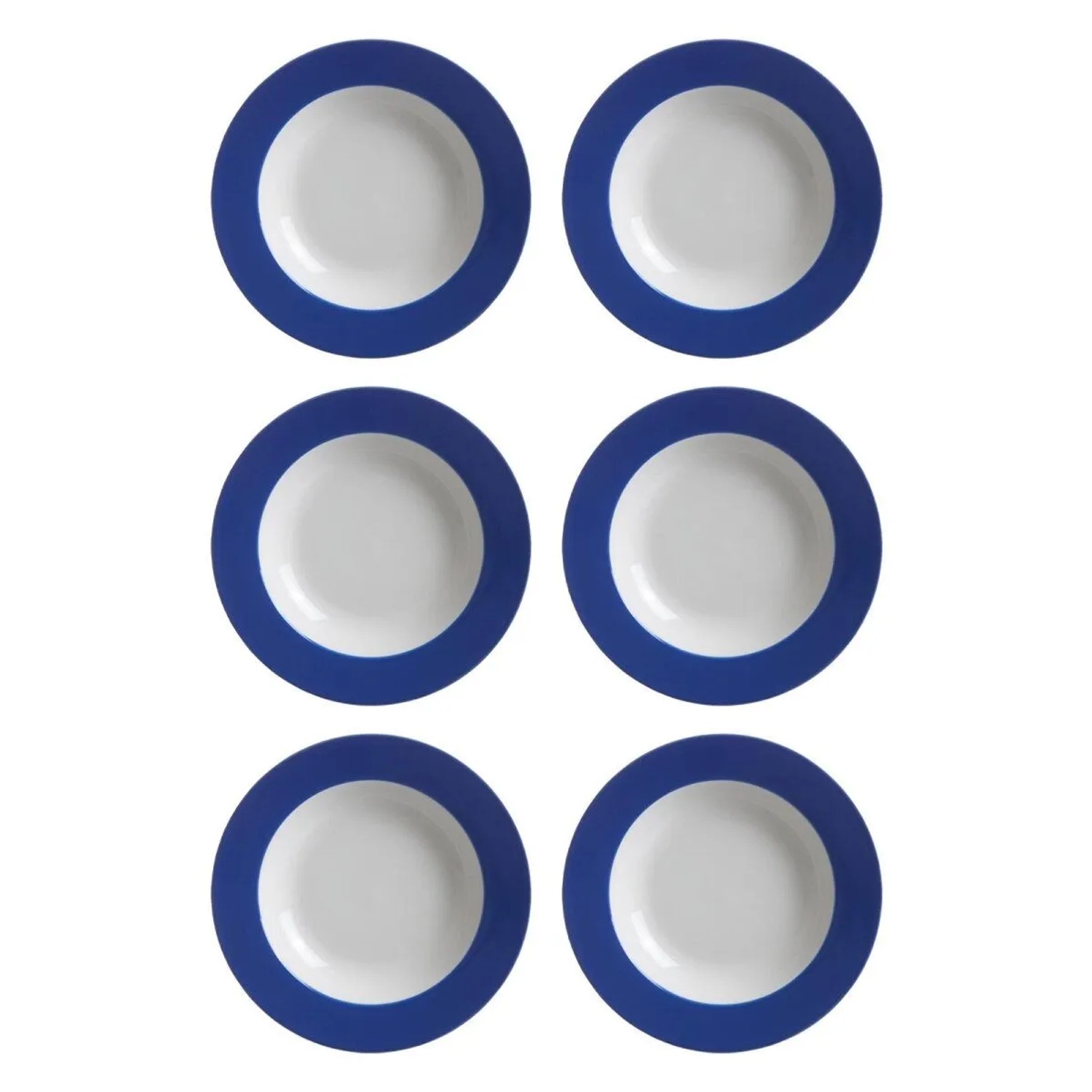 Ritzenhoff & Breker DOPPIO Suppenteller 22 cm 6er Set Blau