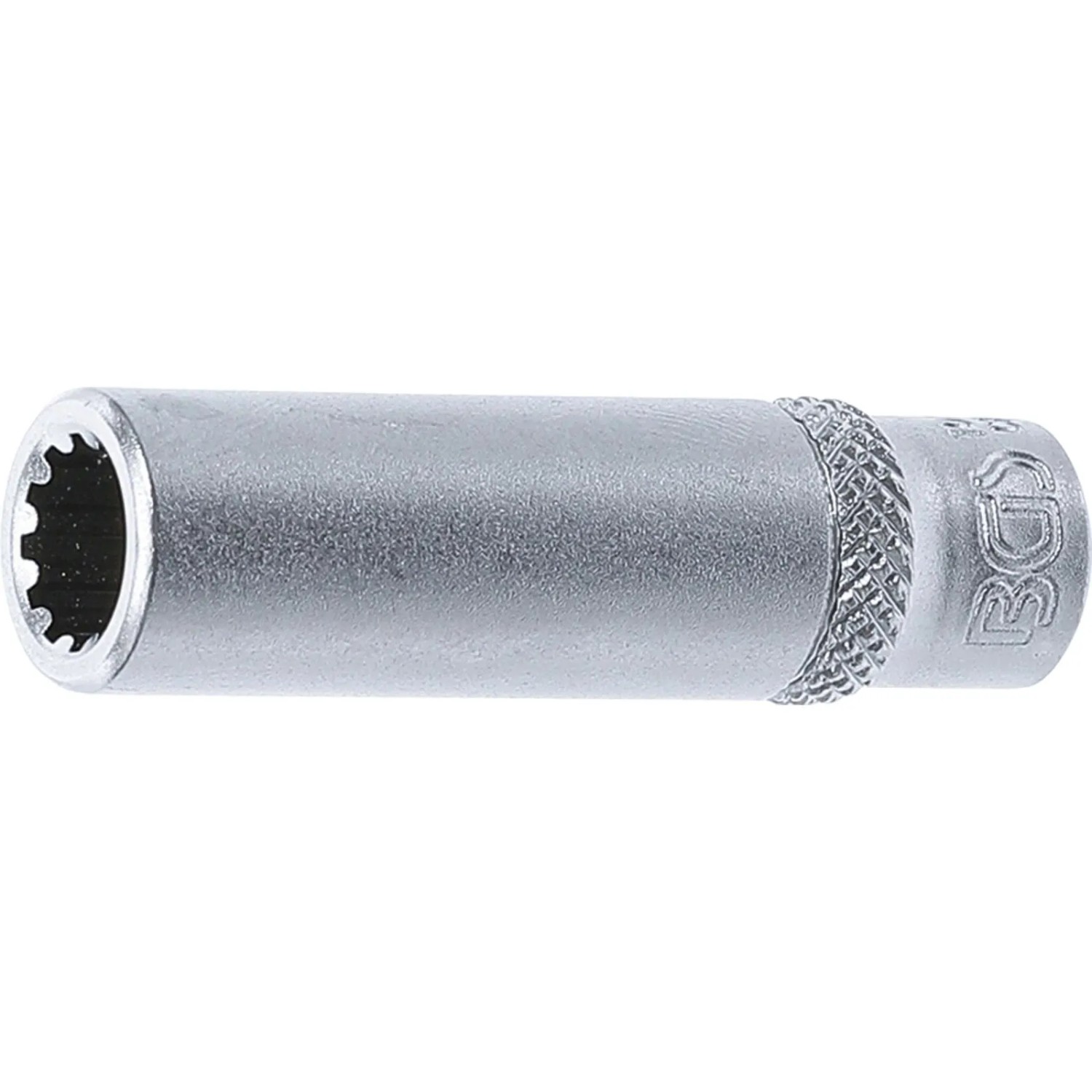 BGS Steckschlüssel Einsatz Gear Lock Tief Antrieb Innenvierkant 6 3 Mm  1 4 Zoll  SW 8 Mm 10158