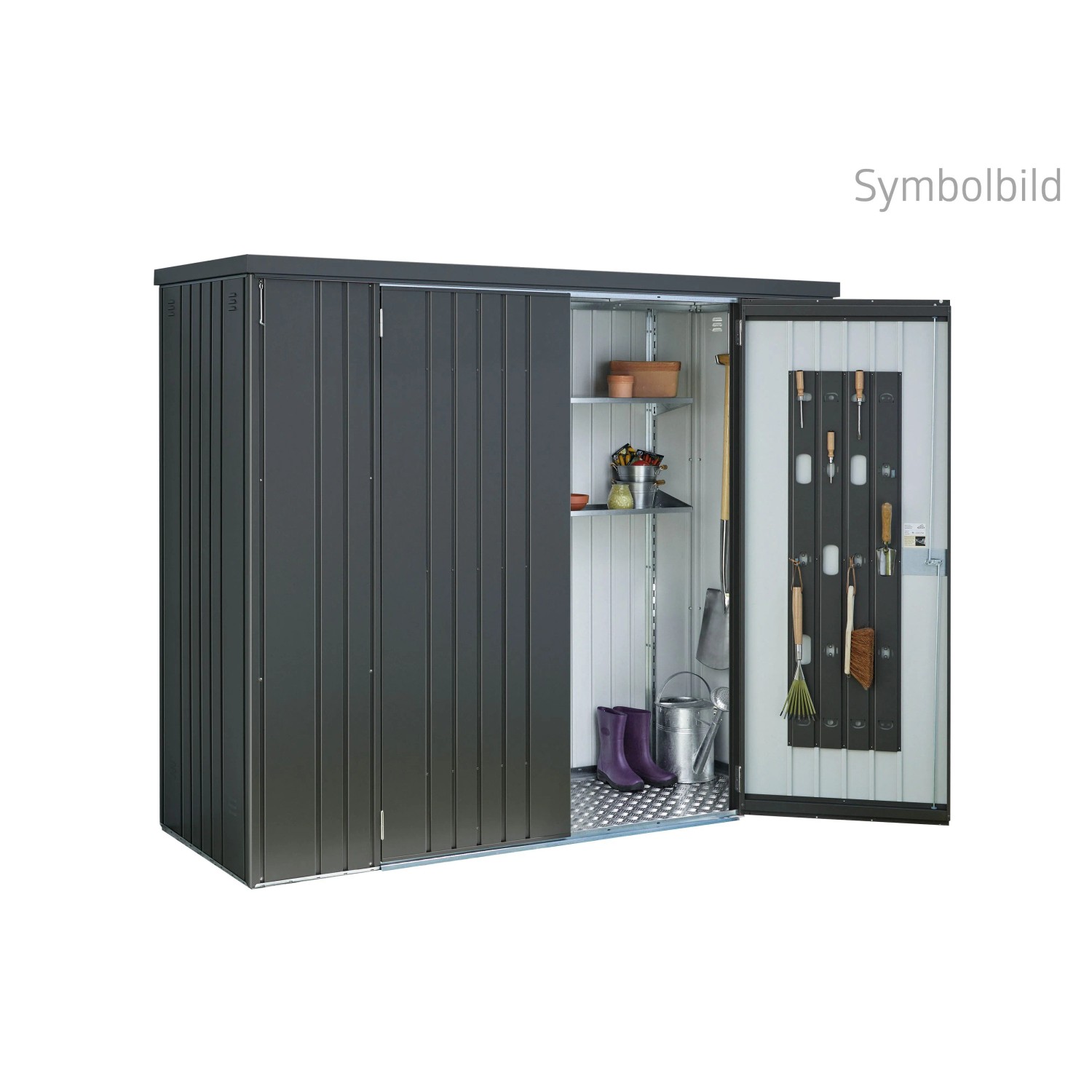 Biohort Geräteschrank Gr. 230, Dunkelgrau-Metallic