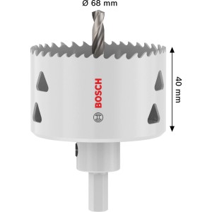 Bosch Lochsäge Multi Material, Ø 68mm, mit Aufsteckhalter, für präzise Löcher in verschiedenen Materialien.