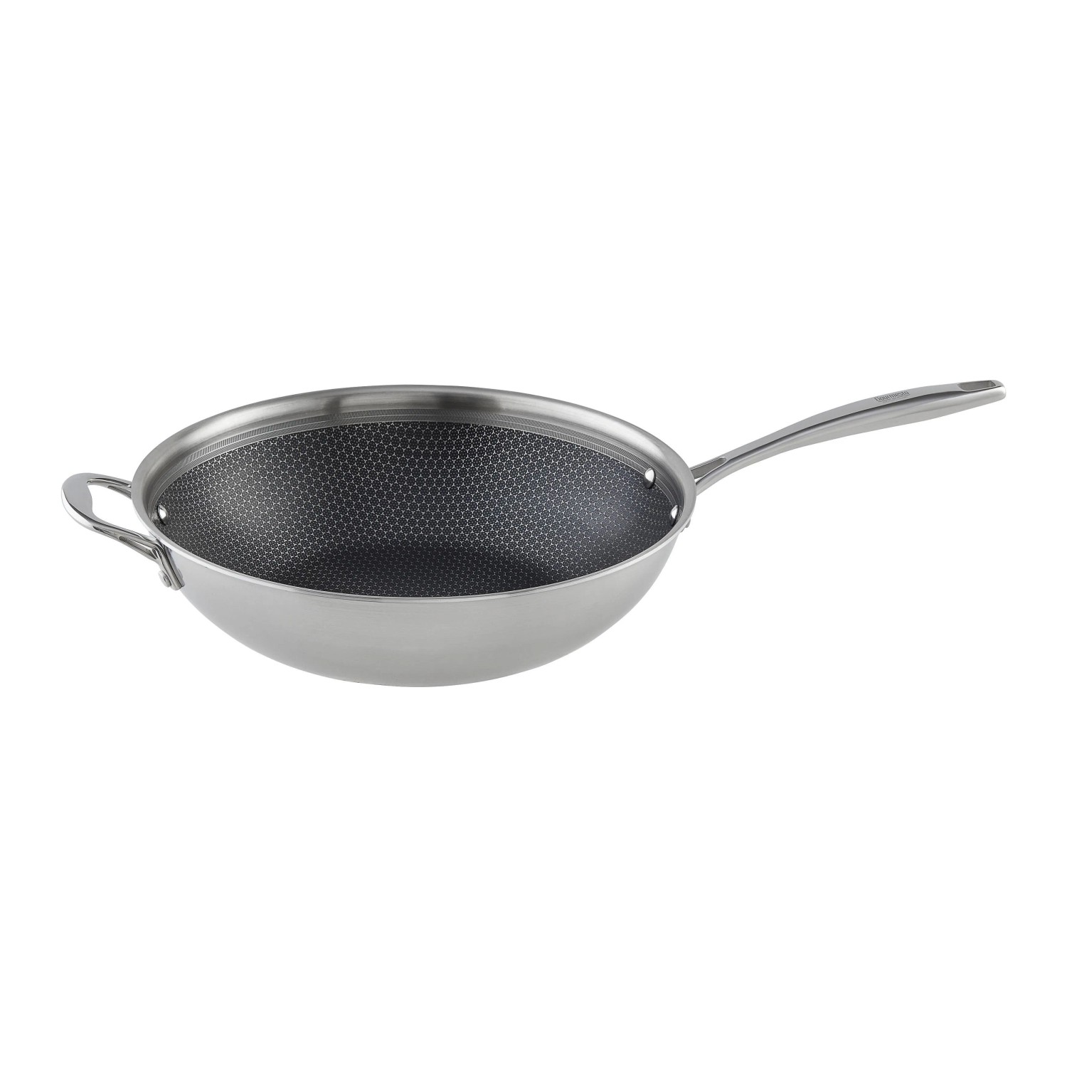 Gourmesto Wokpfanne Silver Line Edelstahlfarben