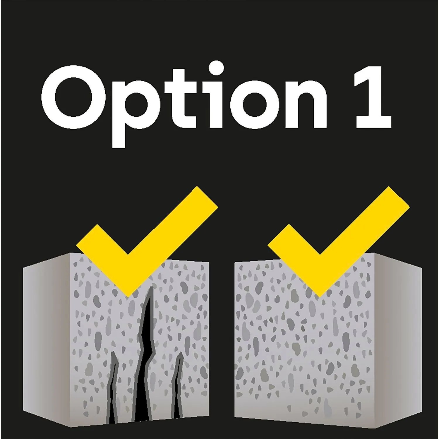 Celo Ankerstange für gerissenen und ungerissenen Beton, mit gelben Haken markiert. Ideal für Schwerlastmontagen.